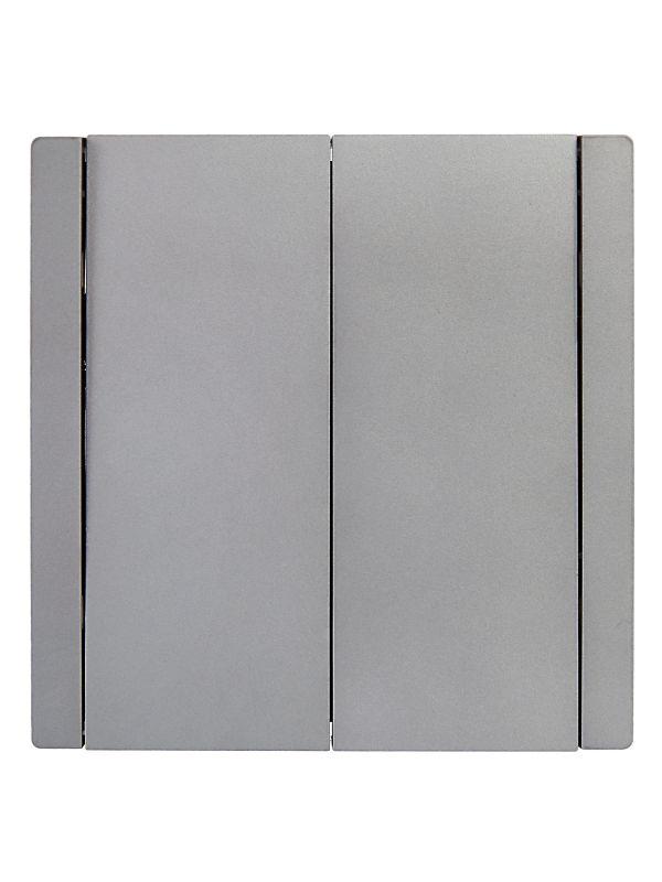 Выключатель проходной 2-кл. СП FORTE&PIANO 10А FP507 сталь IEK FP-V22-0-10-1-K46