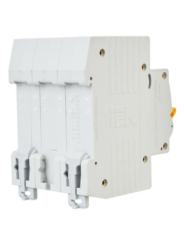 Выключатель автоматический модульный 3п D 25А 4.5кА ВА47-29 KARAT IEK MVA20-3-025-D