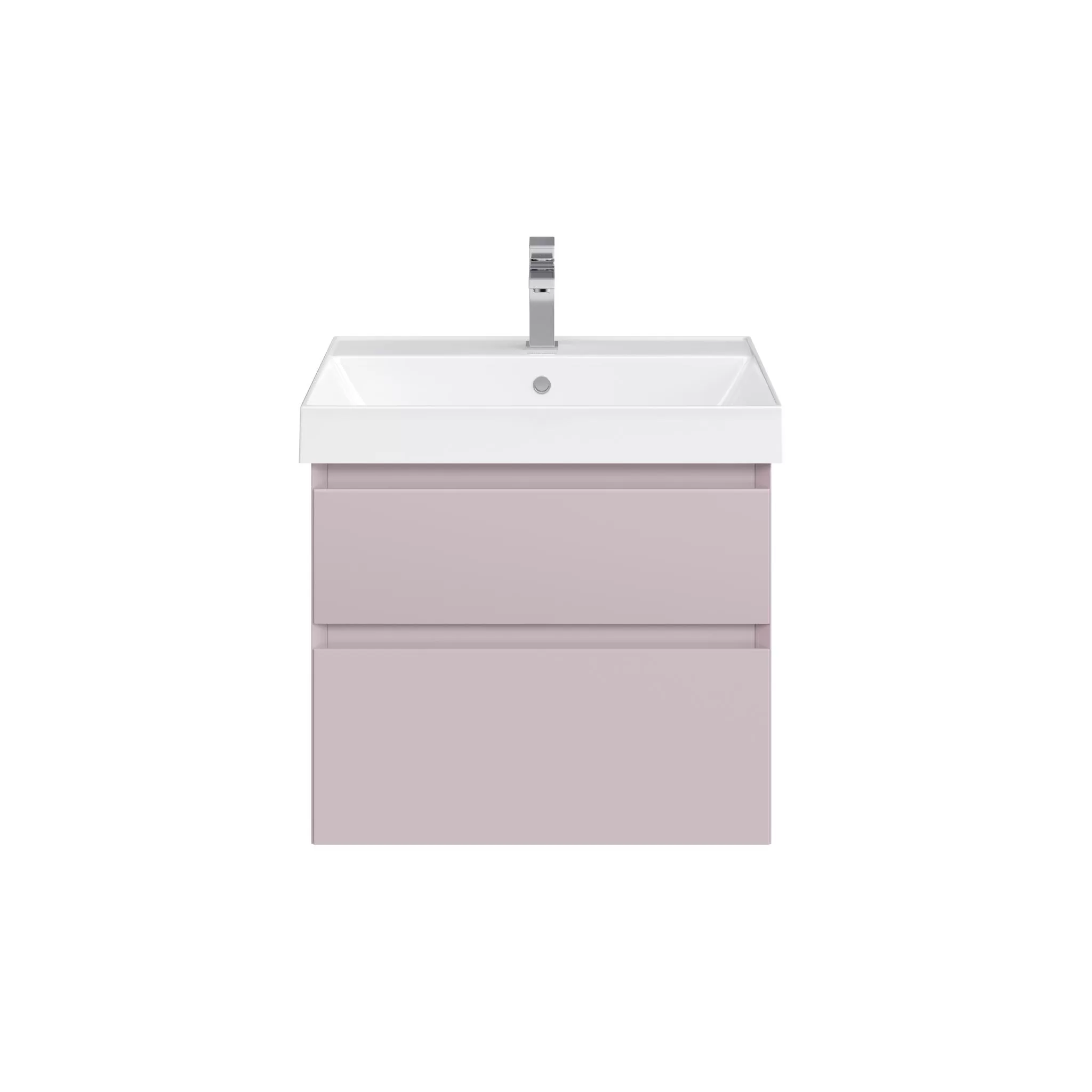 Тумба CUBO подвесная с ящиками 60, мальва матовая