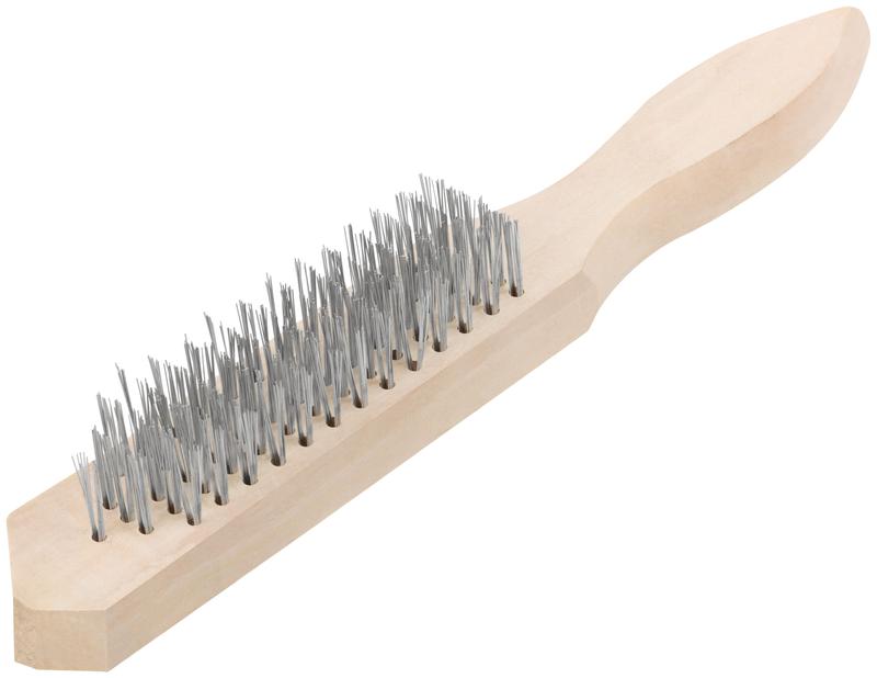 Корщетка ручная деревянная рукоятка 280мм 5-ти рядная MOS 38417М