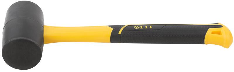 Киянка 50мм 340г фибергласовая ручка резинов. FIT 45512