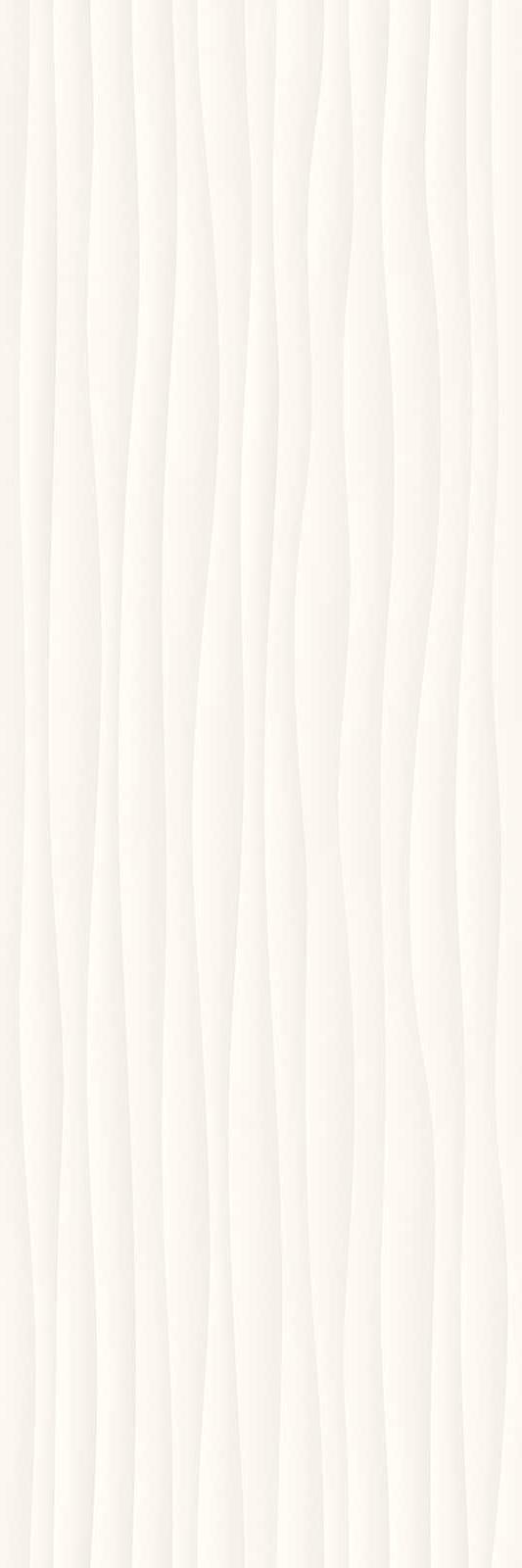 Плитка Eclettica White Struttura Wave 3D 40x120