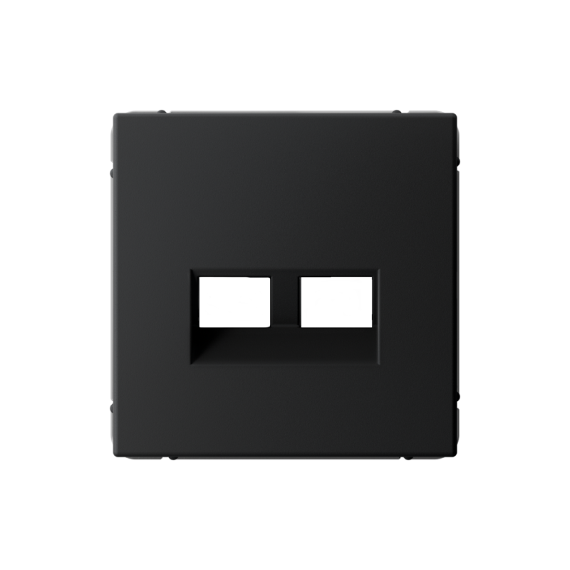 Накладка двойная ArtGallery для информационных функций типа Keystone карбон SE GAL001090