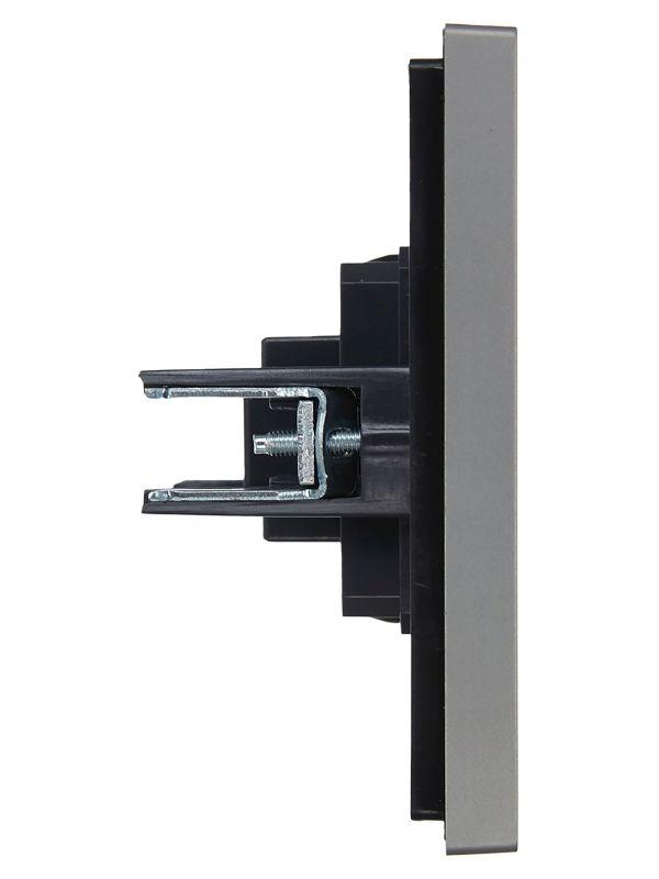 Розетка HDMI FORTE&PIANO FP540 сталь IEK FP-H10-K46