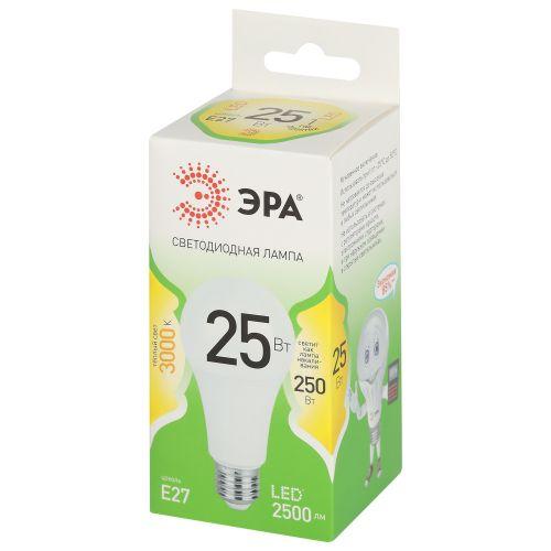 Лампа светодиодная GREEN LINE A60-25W-830-E27 GL 25Вт груша 3000К свет тепл. E27 Эра Б0067087