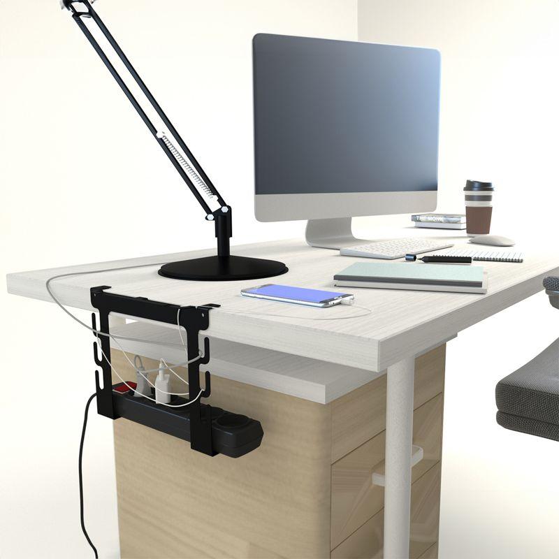 Держатель-органайзер для рабочего стола и сетевого фильтра черн. Rexant 38-0707