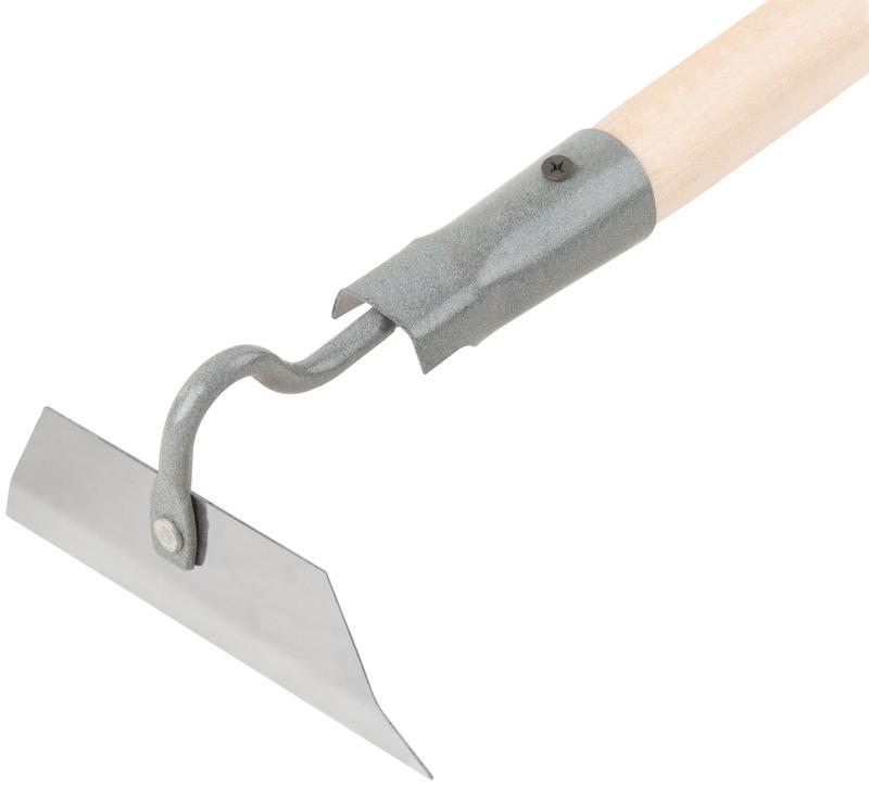 Мотыга прямая 150х50мм нержавеющая сталь с деревянным черенком FIT 76926