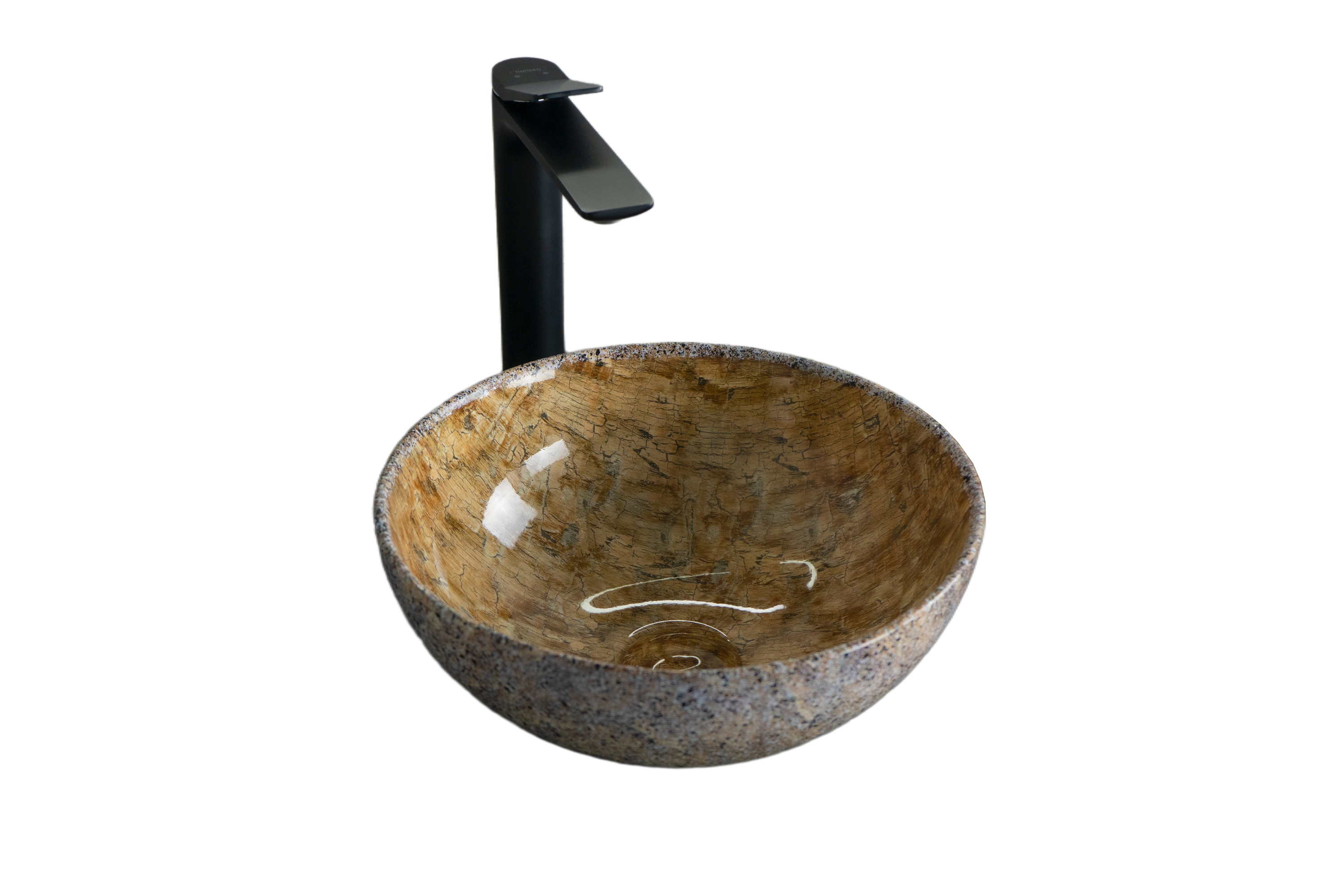 Раковина Gid Mnc489 54437 накладная под камень глянцевая 32x32x14