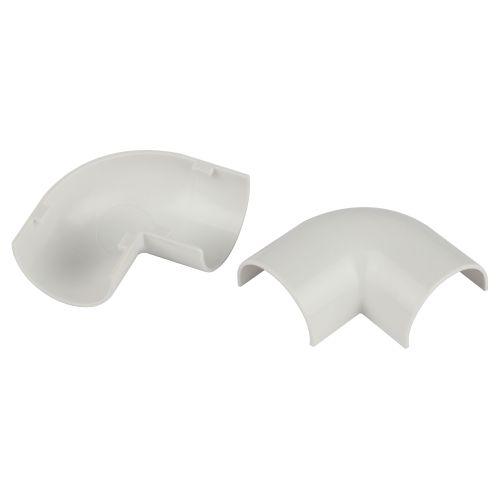 Угол для кабель-канала полукруглого 90град. 30х13мм T-90-KK-30-13-FW бел. (уп.2шт) Эра Б0064933