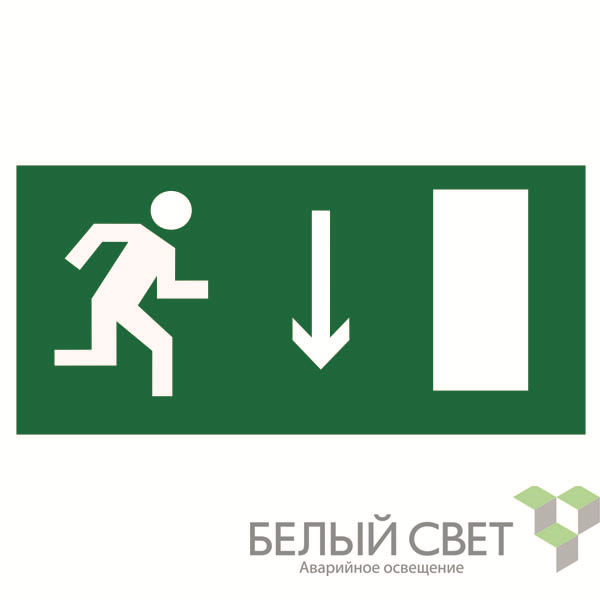Пластина BL-3517.E09 "Указатель двери эвакуационного выхода (прав.)" Белый свет a12894