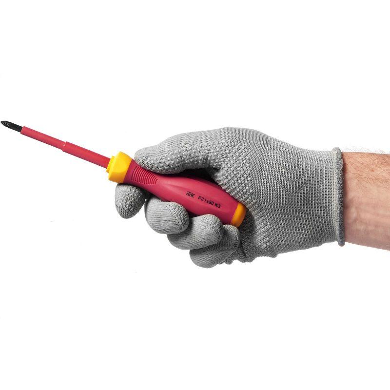 Отвертка диэлектрическая крестовая PZ1х80 K3 1000В ARMA2L 3 IEK A2L3-SC30-K3-PZ-10-080