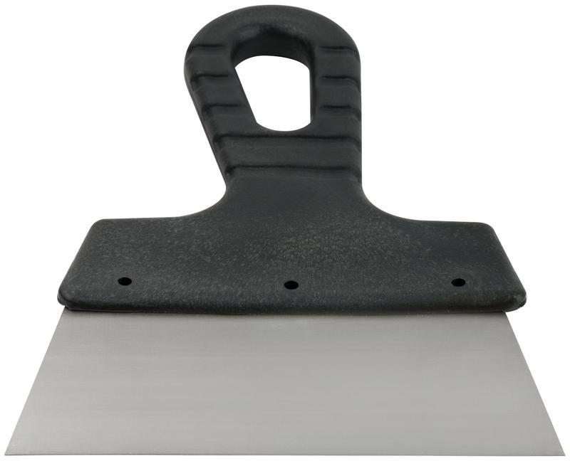 Шпатель лезвие нержавеющая сталь пластиковая ручка 150мм MOS 06565М