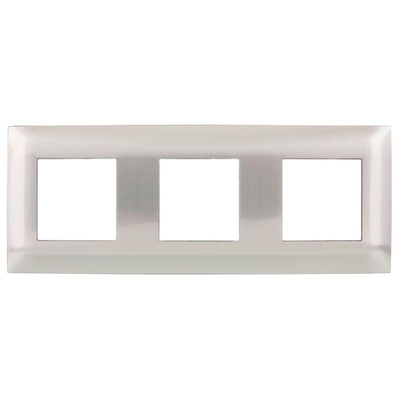 Рамка 3-м SKANDY SK-F33N металл никель IEK SK-M32-M-K50