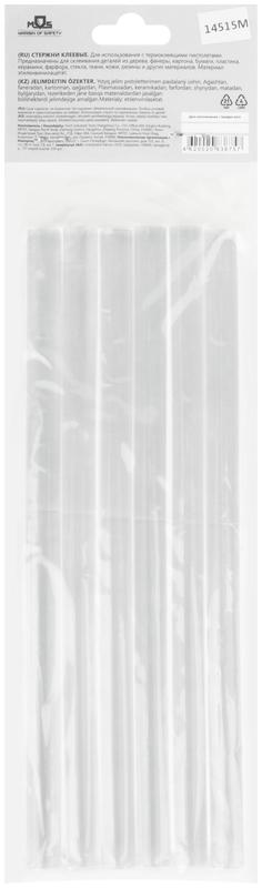 Стержень клеевой 11х200мм прозрачность 100% (уп.6шт) MOS 14515М