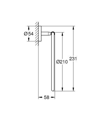 Полотенцедержатель Grohe Bau Cosmopolitan 40460001