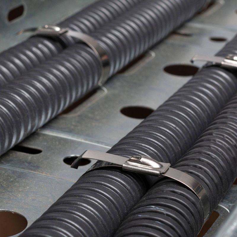 Хомут кабельный СКС (304) 7.9х200 стальной (уп.50шт) Fortisflex 103081