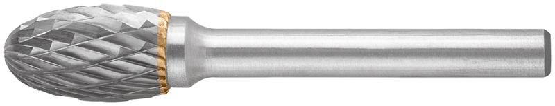 Шарошка карбидная штифт 6мм тип "E" овальная 12х20х65мм FIT 36616