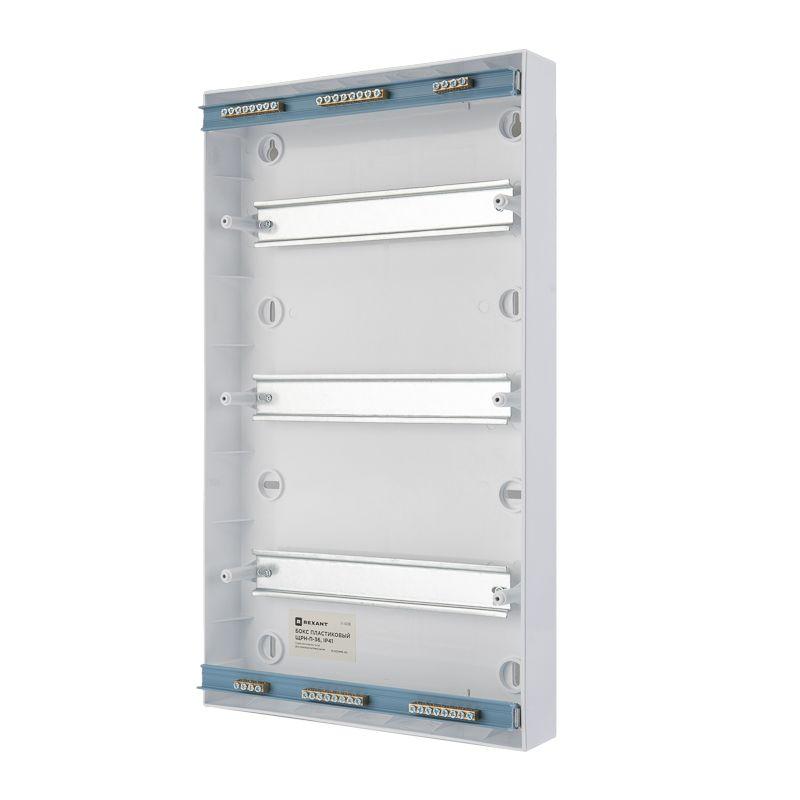 Бокс ЩРН-П-36 IP41 пластик. бел. Rexant 11-0336