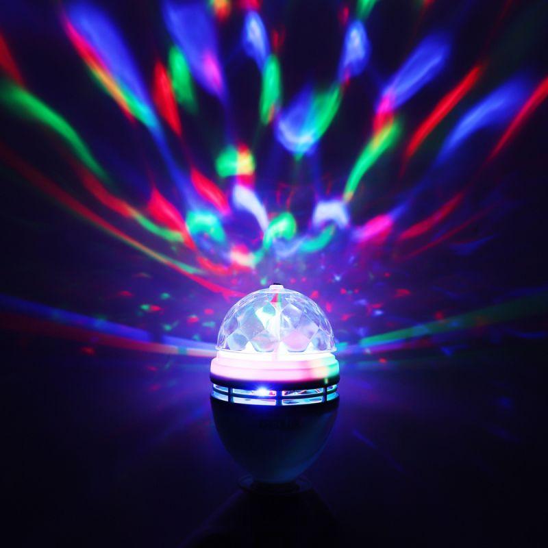 Лампа светодиодная DISCO 3Вт Е27 RGB 220-240В LED-A75DIS-3W-E27 Ergolux 14541