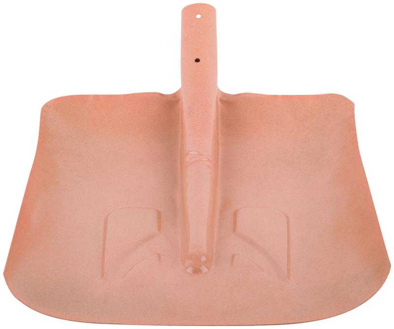 Лопата для уборки снега тротуарная 340х385мм без черенка сталь КУРС 68121