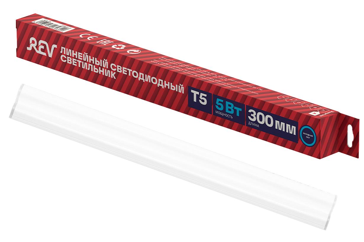 Светильник линейный, для офиса, светодиодный, T5 Line, 300х23х34мм, 5Вт, 6500К, 425Лм, IP20, 28934 0, Ritter