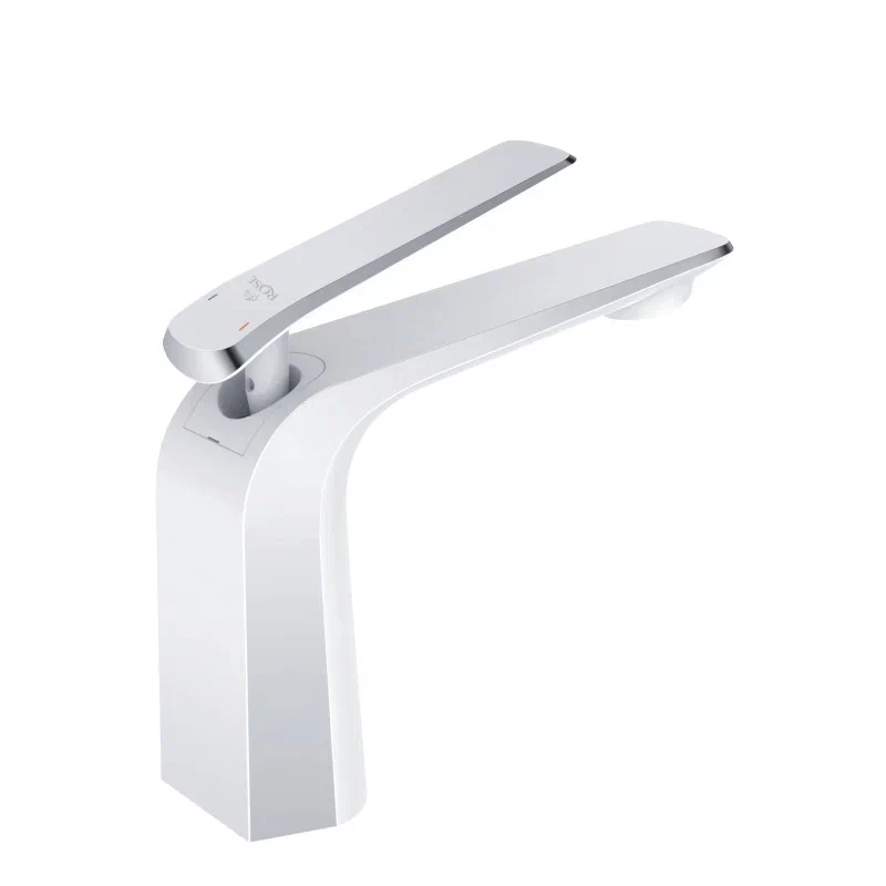 Смеситель для раковины Rose R13F R1301F, белый/хром