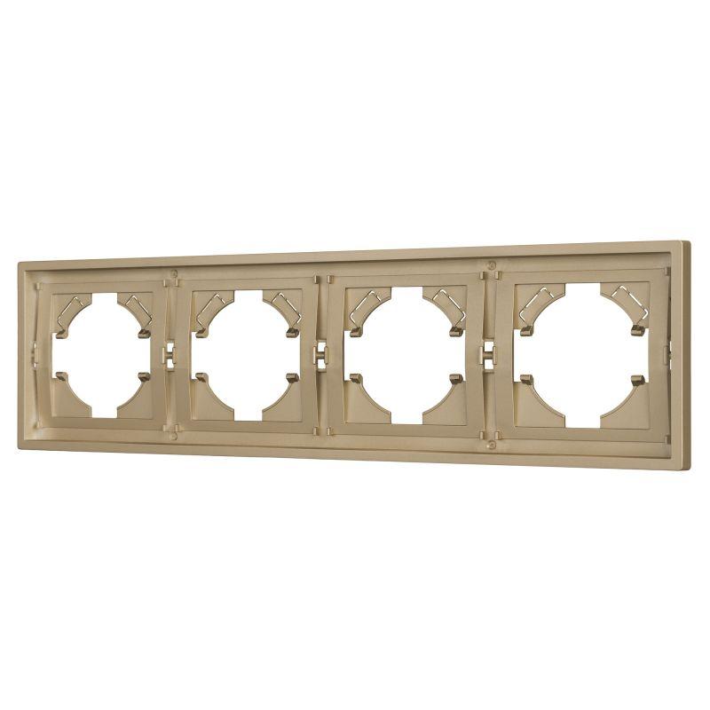 Рамка пластиковая FRM-TENDO-SFPL-4-GD Arlight 054663