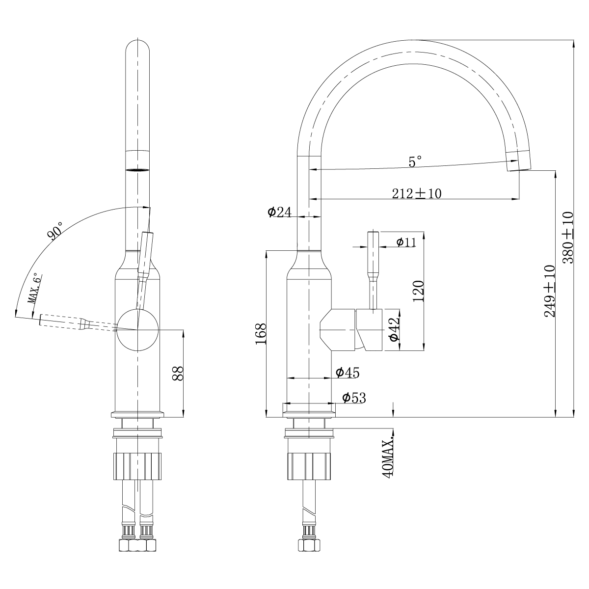 Смеситель для кухонной мойки Lemark Expert (LM5079S)