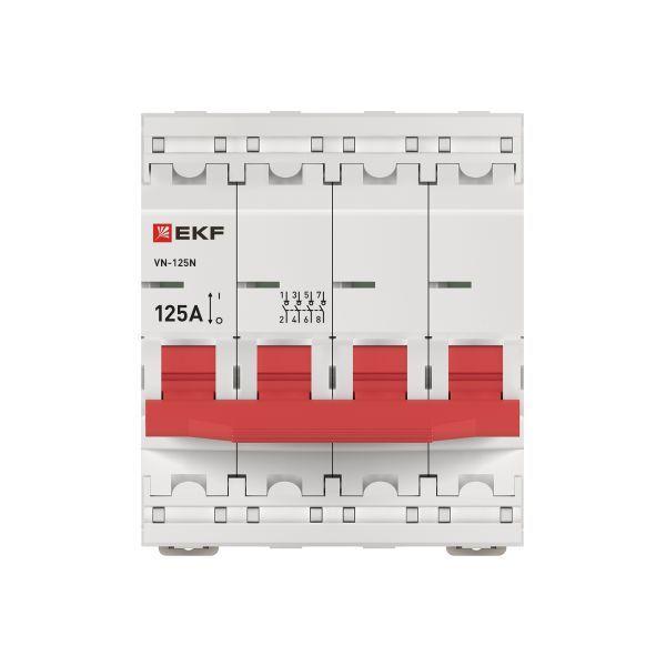 Выключатель нагрузки 4п 125А ВН-125N PROxima EKF S1254125
