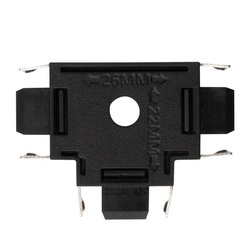 Коннектор MTR16 CT-BL T-обр. накладной шинопровод низковольтный Pro черн. JazzWay 5057333