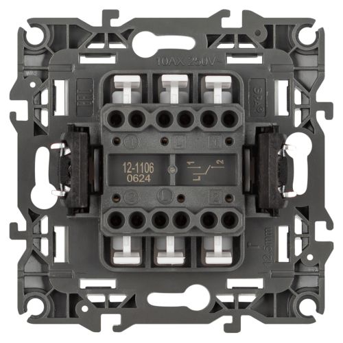 Переключатель 2-кл. Эра12 12-1106-01М 250В 10АХ бел. матов. Эра Б0065656