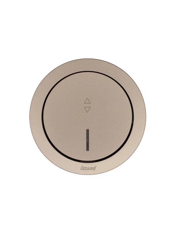 Выключатель проходной 1-кл. СП OSEN 10А IP20 с подсветкой механизм титан LEZARD 743-3788-114