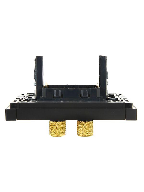 Аудиорозетка 4-м FORTE&PIANO FP139 черн. IEK FP-S40-K02