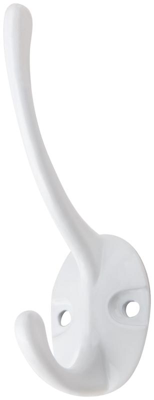 Крючок-вешалка двойн. бел. 66873