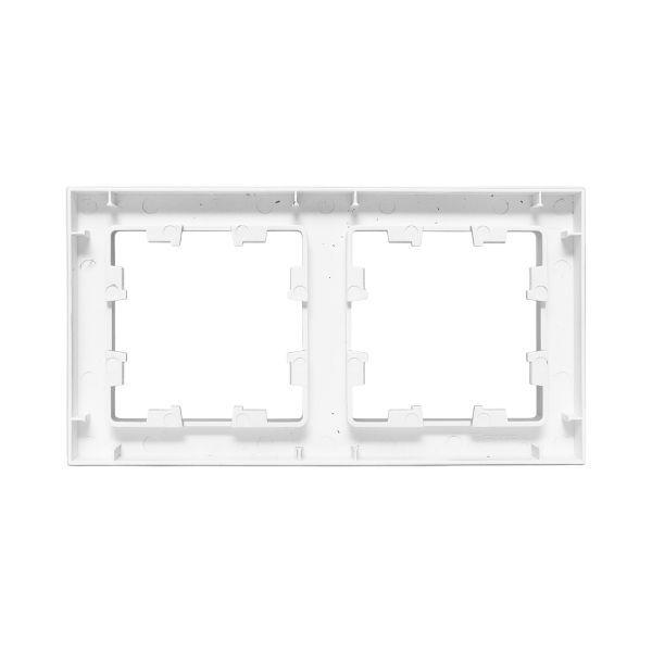 Рамка 2-м Эпика пластик алюм. EKF UP1-FPA-02