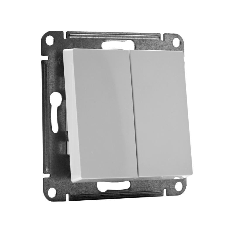 Переключатель перекрестный 2-кл. AtlasDesign 2хсх.7 10АХ механизм бел. SE ATN000173