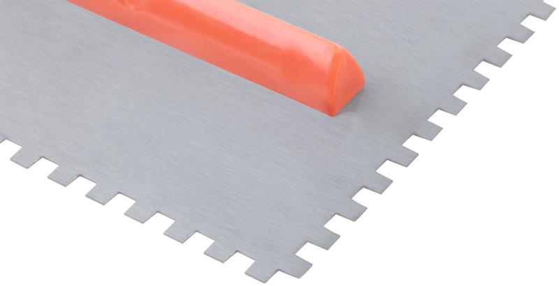 Гладилка зубчатая 280х130мм зуб 6х6мм пластик. ручка стальная КУРС 05137