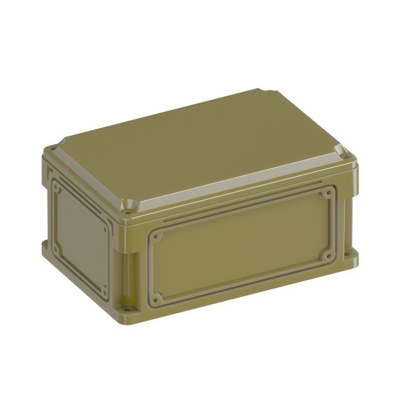 Корпус RAM box без МП 300х200х146мм IP66/IP67 с фланцами непрозр. крышка В=21мм RAL6014 DKC 532210-RAL6014