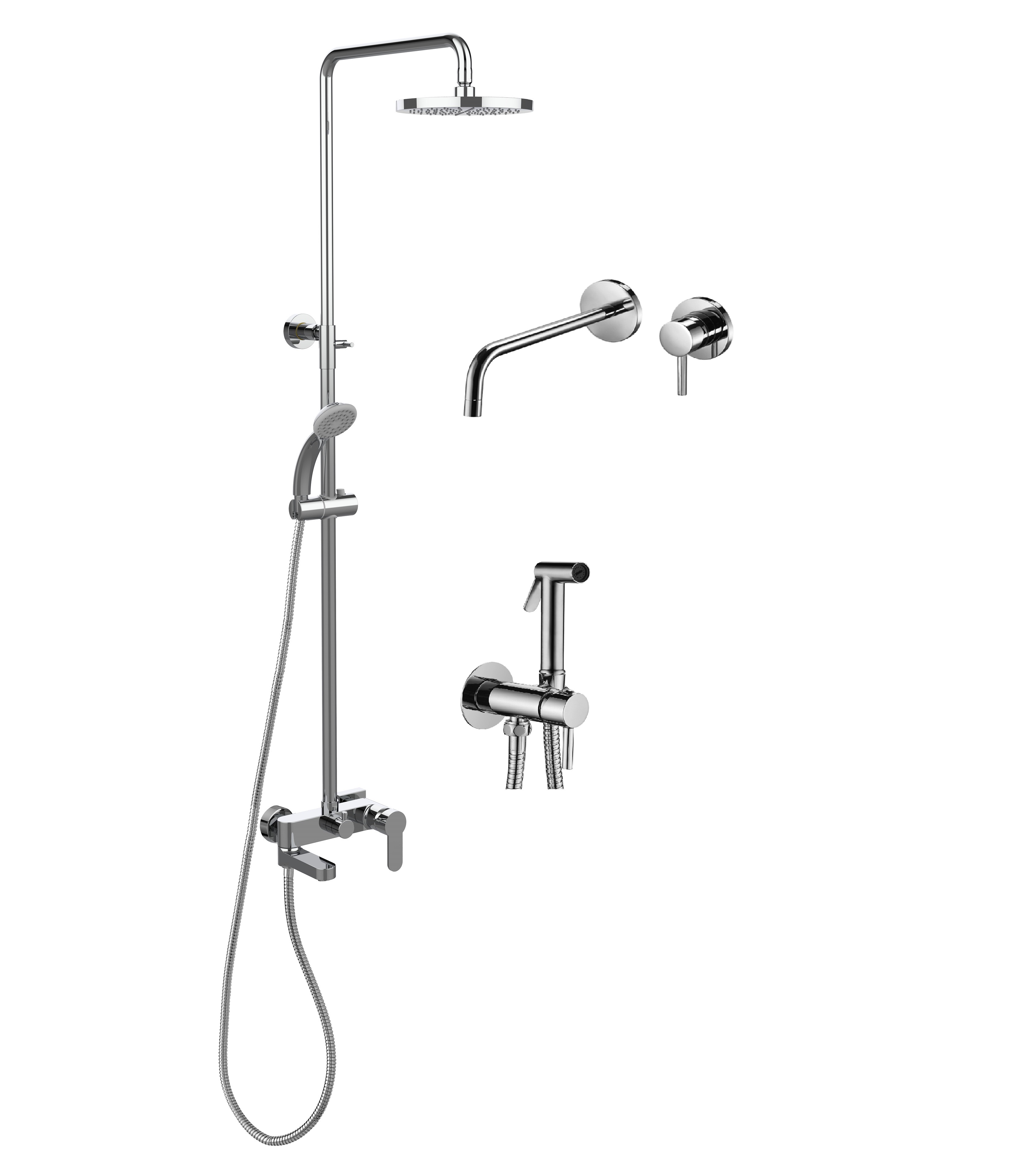 Комплект Paffoni Light KITZCOL632CR006 С ВНУТРЕННЕЙ ЧАСТЬЮ хром