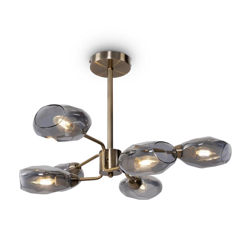 Светильник Ashy 40Вт E14х6 IP20 потолочн. Freya FR5327CL-06BZ