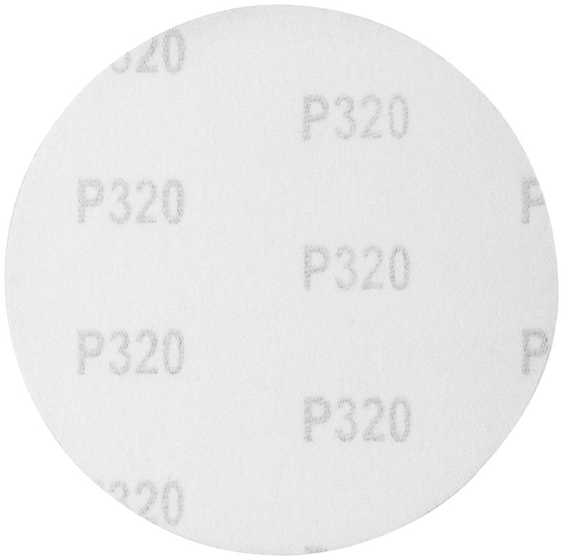 Круг шлифовальные сплошные (липучка) алюминий-оксидные 125мм Р 320 (уп.5шт) MOS 39816М