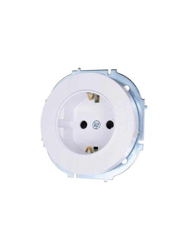 Розетка 1-м OSEN IP20 16А с защ. шторками ПБТ бел. LEZARD 743-0288-124B