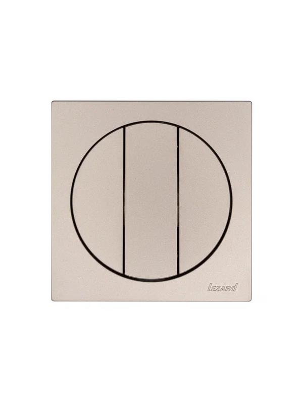 Выключатель 3-кл. СП OSEN механизм титан LEZARD 743-3788-109