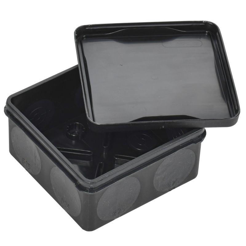 Коробка распаячная ОП КМ42435 80х80х40мм IP67 8 вводов черн. IEK UKO21-080-080-040-K02-66