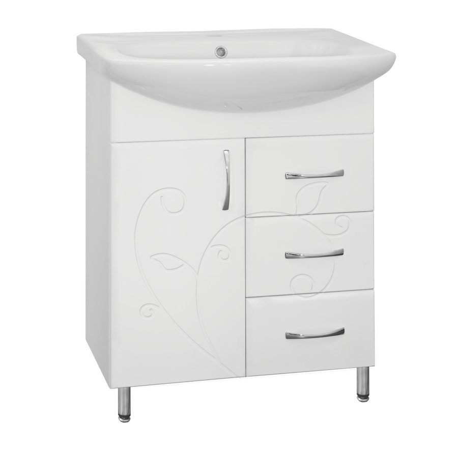 Тумба 24 ( 3 ящ.)под умывальник Стелла 65 ФЬЮЖН