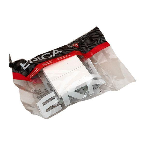 Выключатель перекрестный 2-кл. СП Эпика механизм бел. EKF UP1-SWW-22