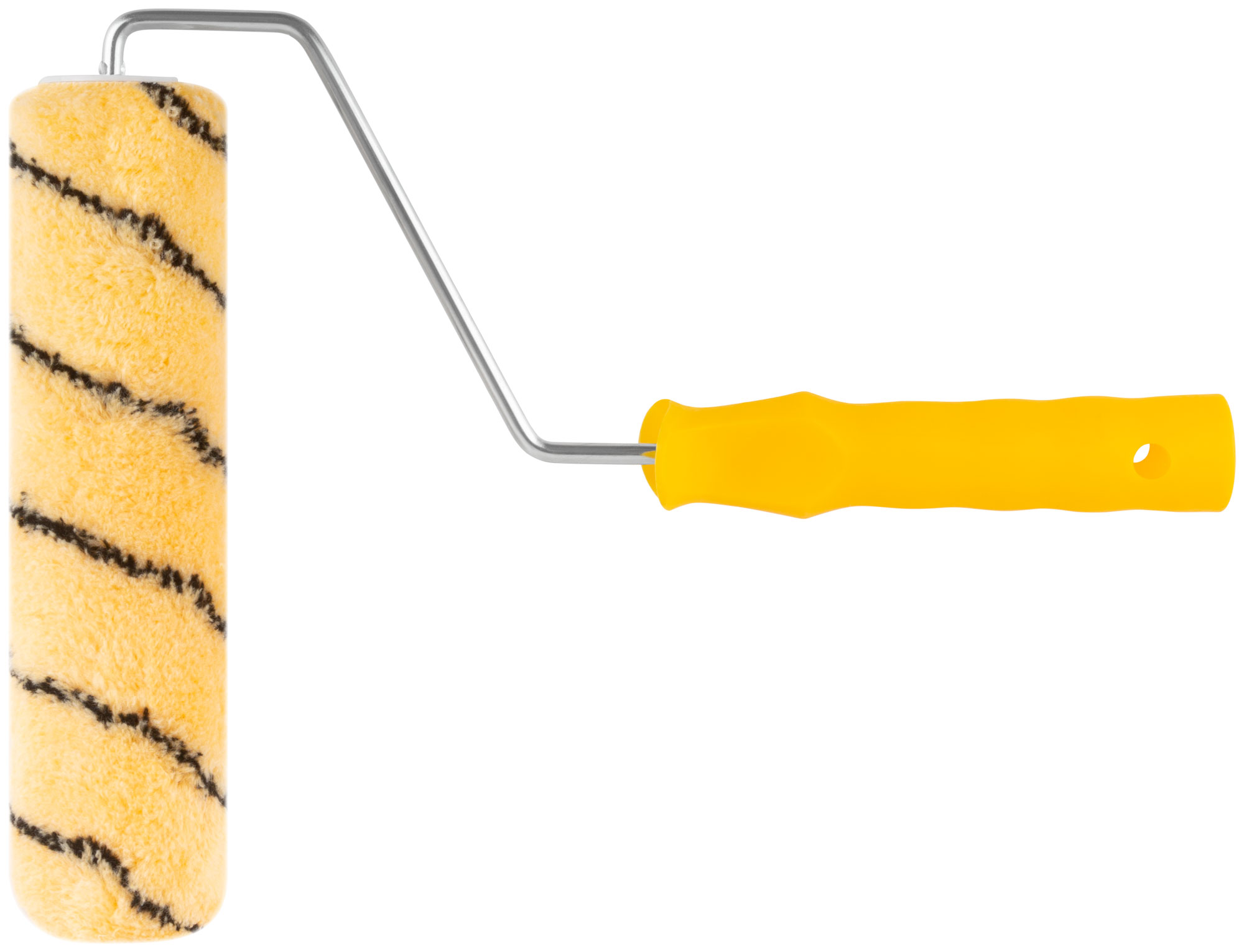 Валик полиакриловый, бежевый с черной полоской, диам. 40/61 мм; ворс 10,4 мм, 230 мм
