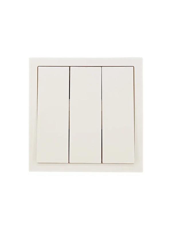 Выключатель 3-кл. СП ZIMA IP20 10А безвинт. зажим слон. кость LEZARD 704-9088-109QC