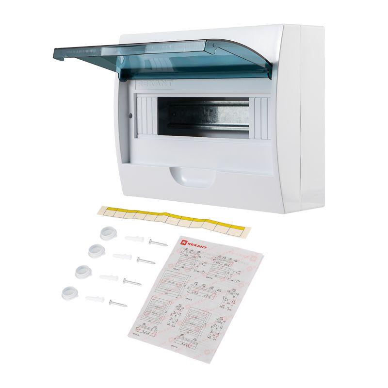 Бокс ЩРН-П-12 IP41 пластик. бел. Rexant 11-0312