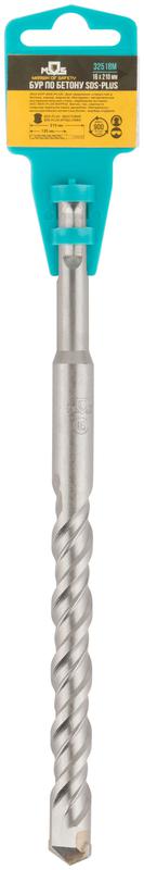 Бур по бетону SDS PLUS с двойной резьбой 16х210мм MOS 32518М